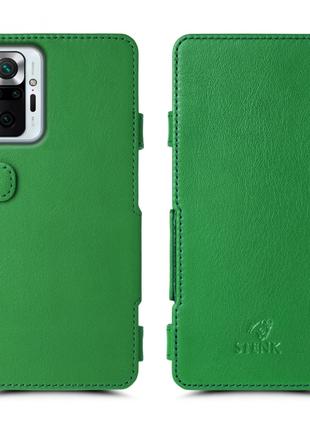 Чехол книжка Stenk Prime для Xiaomi Redmi Note 10 Pro Зелёный