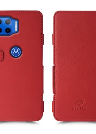 Чехол книжка Stenk Prime для Motorola Moto G 5G Plus Красный