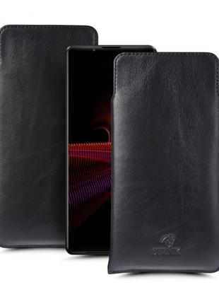 Футляр Stenk Elegance для Sony Xperia 1 III Чёрный