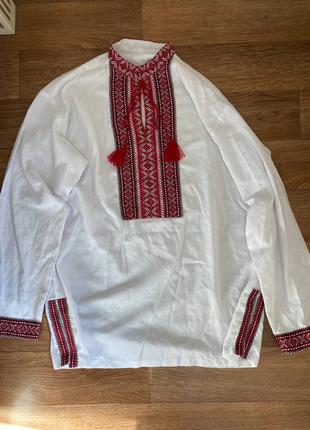 Украинская народная одежда (вышиванка 52р, шаровары, бусы)