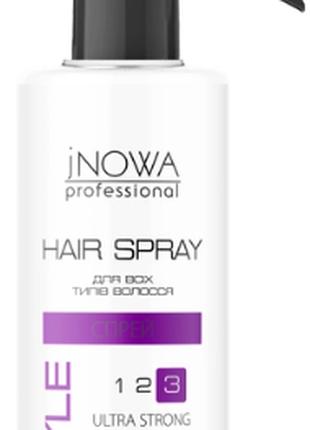 Жидкий лак для волос ультрасильной фиксации jNOWA Professional...