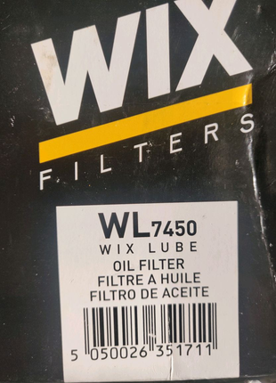 Масляний фільтр WIX FILTERS WL7450