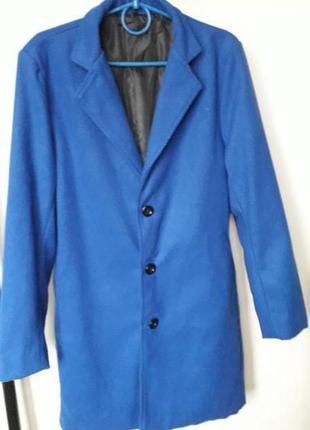 Пальто-пиджак синий цвет 50 р