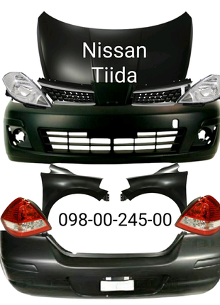 Бампер передній задній Nissan Tiida