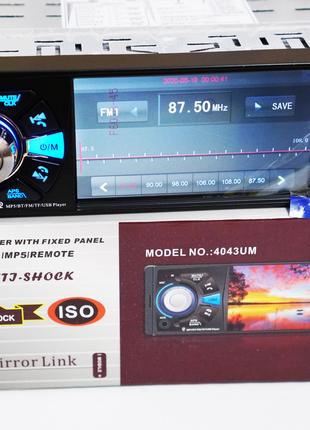Автомагнитола 4043UM ISO - экран 4,1''+ DIVX + MP3 + USB + SD ...