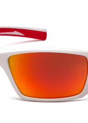 Очки защитные открытые Pyramex Velar White (sky red mirror) кр...