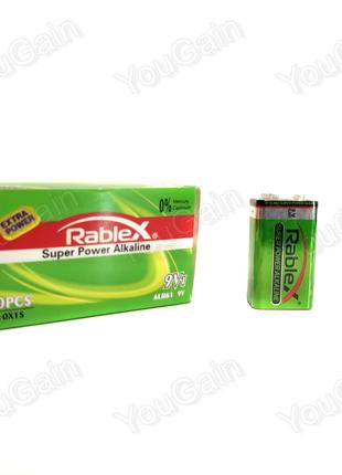 Батарейка 6LR61 9В Alkaline Rablex