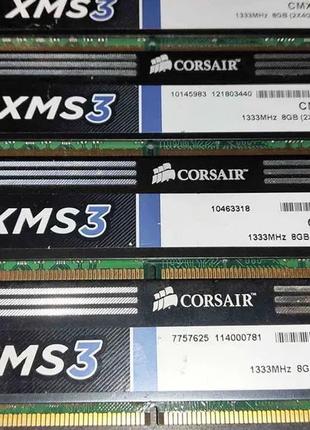 Комплект Corsair DDR3 16Gb KIT of 4 1333MHz. оперативна пам'ять