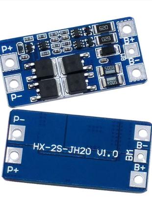 BMS контроллер заряда-разряда для 2-х Li-Ion аккумуляторов 186...
