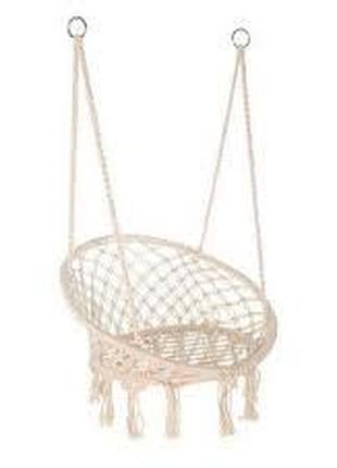 Подвесное кресло-качели (плетеное) для детей и взрослых 60 см ...