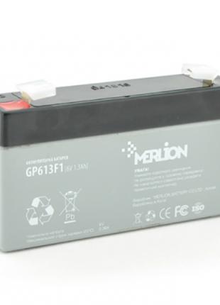 Акумуляторна батарея Merlion AGM GP613F1 6V 1.3 Ah