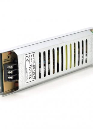 Импульсный блок питания NRU DS-100-12 12В 8.3А (100Вт) SLIM