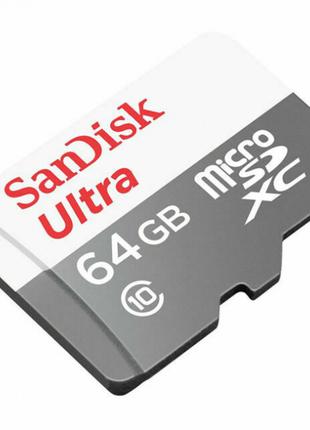 Карта памяти с адаптером SanDisk SDXC 64GB UHS-I SDSQUNR-064G-...