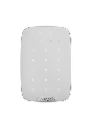 Беспроводная сенсорная клавиатура Ajax KeyPad Plus белая