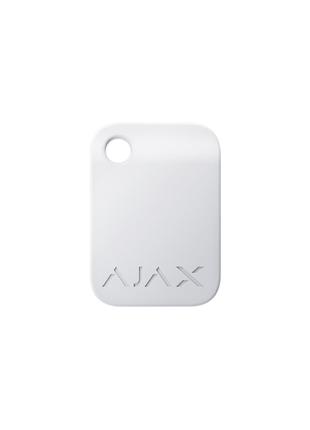 Брелок для управления охранной системой Ajax Tag белый 3 шт.
