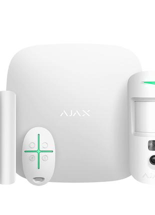 Комплект охоронної сигналізації Ajax StarterKit Cam Plus White