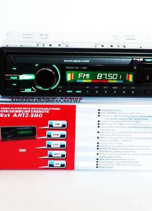 Автомагнитола Pioneer 1085 ISO Съемная панель USB+SD+FM+пульт ...