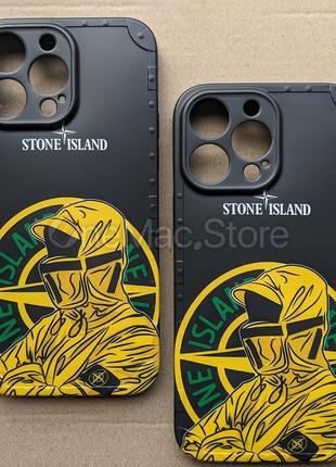 Чехол Stone Island для Iphone 14 Pro Max (чорный/black)