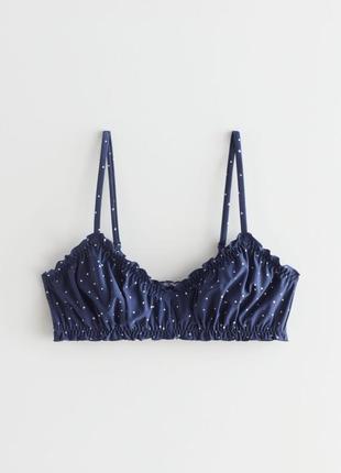 Верх купальника ruffle trim bikini bra / s