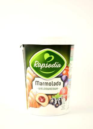 Фруктовый мармелад ягодный Rapsodia marmolada weloowocowa 590г...