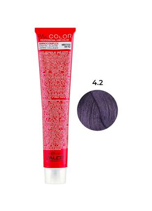 Крем-фарба для волосся 4.2 середньо-коричневий фіолетовий 100 ...