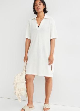 Кремовое платье h&m
