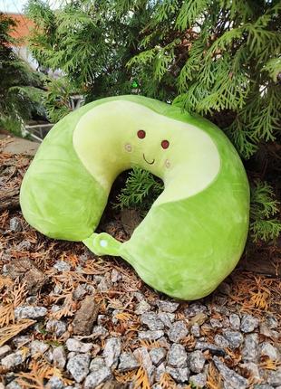 Дорожная подушка авокадо, подушка под шею
