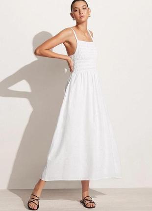Хлопковое белое платье new look
