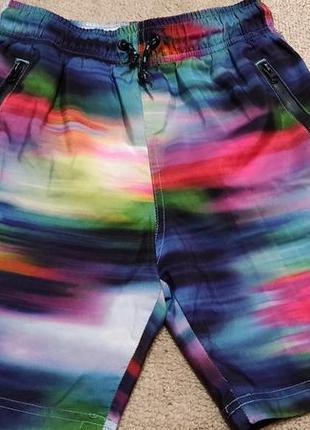 Яркие летние пляжные разноцветные шорты primark
