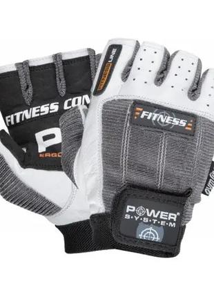 Рукавички для фітнесу Power System PS-2300, Grey/White XL