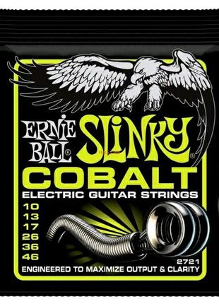 Струны для электрогитары гитары Ernie Ball Slinky COBALT 10-46