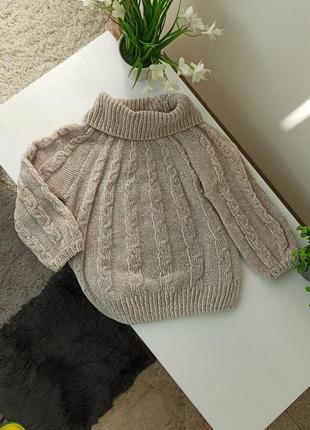 Мягкая велюровая кофточка, свитер  c&a для девочки размер 110