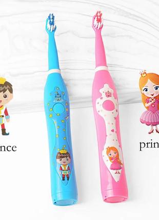 Дитяча зубна електрична щітка Kids Cartoon Princess, акумулято...