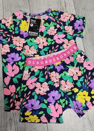 Пижама для девочки летняя футболка шорты bonds 122 см