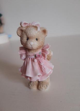 Cherished teddies 1993 child of love 624846 girl pink dress