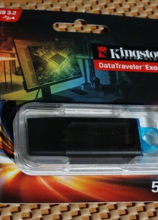 Флешка 64 ГБ Kingston DataTraveler Exodia USB 3.2 3.0 10.8/79.7