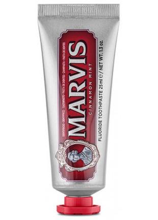 Зубная паста marvis корица и мята 25 мл (8004395110414)