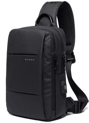 Однолямочный рюкзак Bange BG-77107 мужской городской влагостой...