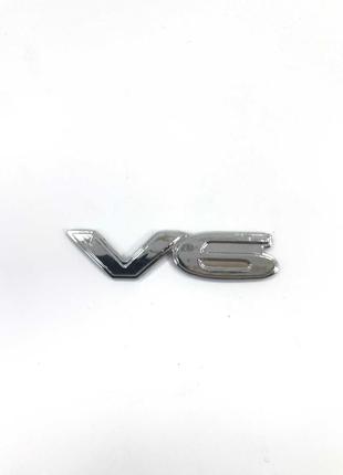 Значок эмблема на багажник надпись Двигатель V6