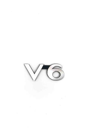 Значок эмблема на багажник надпись Двигатель V6