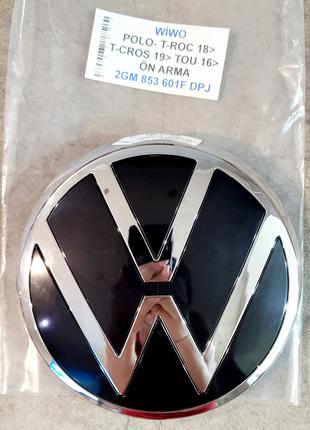 Эмблема значок на решетку радиатора Volkswagen T-ROC18> T-CROS...