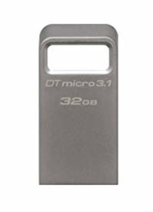 Flash Kingston USB 3.0 DTMicro USB 3.1/3.0 Type-A 32GB Metal