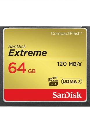 Карта пам'яті SanDisk CompactFlash Extreme 64GB