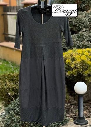 Peruzzi италия оригинальное платье-миди-бохо оверсайз 38/m