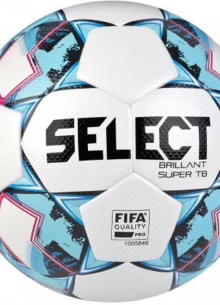 Мяч футбольный Select Brillant Super TB FIFA бело-синий размер...