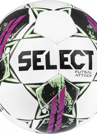 Мяч футзальный Select FUTSAL ATTACK v22 бело-розовый размер 4 ...