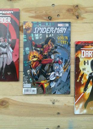 журналы комиксы Marvel Dead Pool, Ghost Spider, Fantastic Four