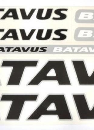 Наклейка Batavus на раму велосипеда, черный (NAK038)