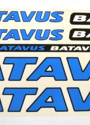 Наклейка Batavus на раму велосипеда, синий (NAK043)