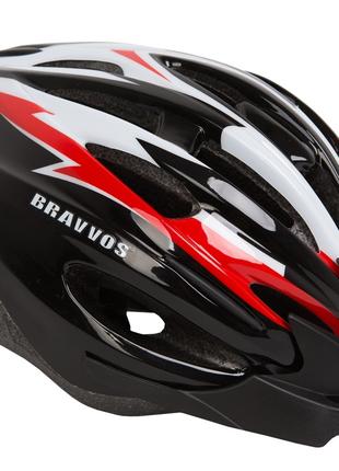 Шлем велосипедный Bravvos HE127 черный/зеленый (HEAD-034) - L ...